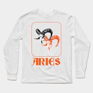 Aries Duo Border Long Sleeve T-Shirt